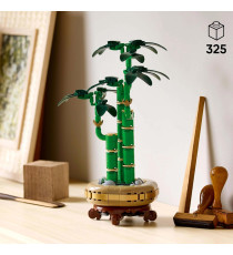 Lego Botanicals - Bambù del buon auspicio - Lego 10344 The Botanical Collection 3 steli di bambù verde con foglie 325pz Anni 18+