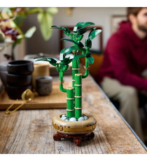 Lego Botanicals - Bambù del buon auspicio - Lego 10344 The Botanical Collection 3 steli di bambù verde con foglie 325pz Anni 18+