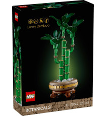 Lego Botanicals - Bambù del buon auspicio - Lego 10344 The Botanical Collection 3 steli di bambù verde con foglie 325pz Anni 18+