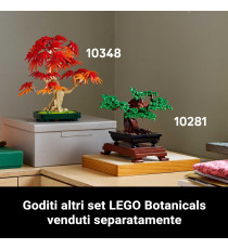 Lego Botanicals - Bonsai di acero rosso giapponese - Lego 10348 The Botanical Collection Foglie Rosse e Arancio 474pz Anni 18+