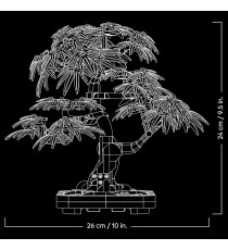 Lego Botanicals - Bonsai di acero rosso giapponese - Lego 10348 The Botanical Collection Foglie Rosse e Arancio 474pz Anni 18+