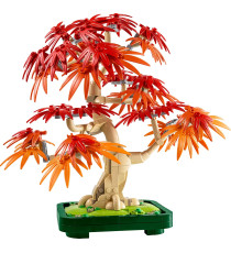 Lego Botanicals - Bonsai di acero rosso giapponese - Lego 10348 The Botanical Collection Foglie Rosse e Arancio 474pz Anni 18+
