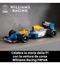 Lego Icons - Williams Racing FW14B e Nigel Mansell - Lego 10353 Modellino di Auto F1 con trofeo e pilota 799pz Anni 18+