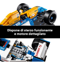 Lego Icons - Williams Racing FW14B e Nigel Mansell - Lego 10353 Modellino di Auto F1 con trofeo e pilota 799pz Anni 18+
