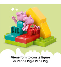 Lego Duplo - Peppa Pig Gita in campeggio - Lego 10452 con Tenda, Canoa, Falò e 2 Personaggi 32pz ANNI 2+