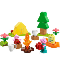 Lego Duplo - Peppa Pig Gita in campeggio - Lego 10452 con Tenda, Canoa, Falò e 2 Personaggi 32pz ANNI 2+
