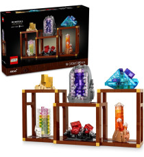 Lego Ideas - Collezione di minerali - Lego 21362  pirite dorata, l’ametista viola, la fluorite blu, la tormalina 880pz Anni 18+