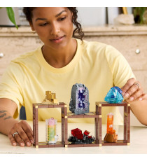 Lego Ideas - Collezione di minerali - Lego 21362  pirite dorata, l’ametista viola, la fluorite blu, la tormalina 880pz Anni 18+