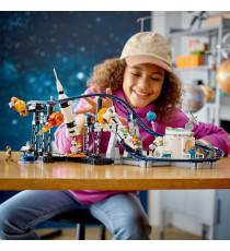 Lego Creator 3in1 - Montagne Russe spaziali - Lego 31142 o torre a caduta con ascensore o giostra spaziale rotante 874pz Anni 9+