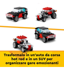 Lego Creator 3in1 - Autocarro con elicottero - Lego 31146 un camion trasportatore o un elicottero o aereo 270pz Anni 7+