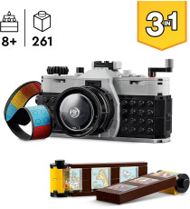 Lego Creator 3in1 - Fotocamera retrò - Lego 31147 Fotocamera o Videocamera o TV Vintage 261pz Anni 8+