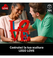 Lego Art - LOVE - Lego 31214 Iconica Scultura Pop di Robert Indiana 791pz Anni 18+