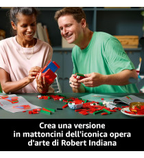 Lego Art - LOVE - Lego 31214 Iconica Scultura Pop di Robert Indiana 791pz Anni 18+