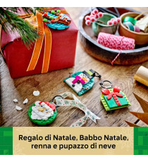 Lego Natale - Selezione di decorazioni natalizie - Lego 40744 Babbo Natale, Pupazzo di Neve,Renna,Pacco 153pz Anni 6+