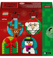 Lego Natale - Selezione di decorazioni natalizie - Lego 40744 Babbo Natale, Pupazzo di Neve,Renna,Pacco 153pz Anni 6+