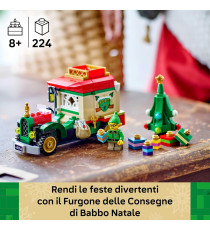 Lego Natale - Furgone delle consegne di Babbo Natale - Lego 40746 con Albero di Natale,Pacchi Regalo,Decorazioni 224pz Anni 8+