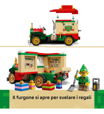 Lego Natale - Furgone delle consegne di Babbo Natale - Lego 40746 con Albero di Natale,Pacchi Regalo,Decorazioni 224pz Anni 8+
