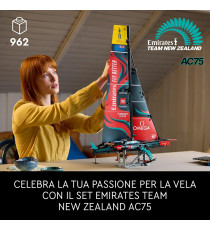 Lego Technic - Yacht Emirates Team New Zealand AC75 - Lego 42174 con dettagli originali della barca a vela Anni 18+ 962pz