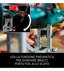 Lego Technic - Yacht Emirates Team New Zealand AC75 - Lego 42174 con dettagli originali della barca a vela Anni 18+ 962pz