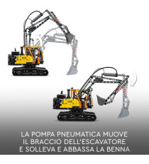 Lego Technic - Autocarro Volvo FMX ed Escavatore elettrico EC230 - Lego 42175 Veicolo e Stazione Ricarica Anni 10+ 2274pz