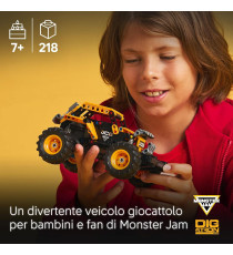 Lego Technic - Pull-back Monster Jam DIGatron - Lego 42199 macchina con funzione pull-back Anni 7+ 218pz