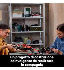 Lego Technic - Monoposto F1 Ferrari SF-24 - Lego 42207 in Scala 1:8 con Motore V6, Cambio, Sterzo e DRS Anni 18+ 1361pz