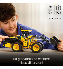 Lego Technic - Pala gommata Volvo L120 Electric - Lego 42209 Ruspa da Cantiere con Sterzo Articolato e Pala Anni 9+ 973pz