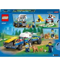 Lego City - Addestramento cinofilo mobile - Lego 60369 con Percorso a Ostacoli, SUV Polizia,Rimorchio, 2 Animali Anni 5+ 197pz