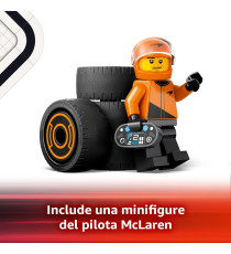 Lego City - Pilota e monoposto McLaren F1 - Lego 60442 Macchina da Formula 1 con Minifigure Anni 6+ 86pz