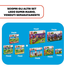 Lego Super Mario - Battaglia con Roy al Castello di Peach - Lego 71435 con personaggi Nintendo, Torre e Catapulta Anni 7+ 738pz