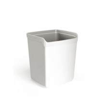 Bicchiere portapenne Mydesk - 8,7 x 7,4 x 10 cm - bianco - Arda