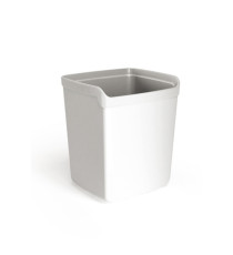Bicchiere portapenne Mydesk - 8,7 x 7,4 x 10 cm - bianco - Arda