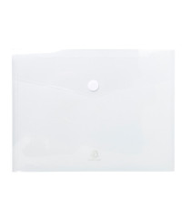 Busta a tasca con chiusura in velcro - PPL - 24 x 32 cm - trasparente - Exacompta