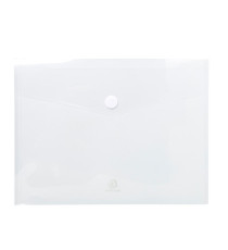 Busta a tasca con chiusura in velcro - PPL - 24 x 32 cm - trasparente - Exacompta