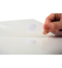 Busta a tasca con chiusura in velcro - PPL - 24 x 32 cm - trasparente - Exacompta