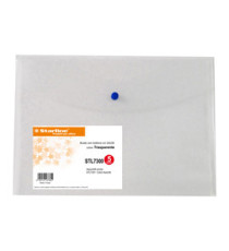 Busta con bottone - A4 - PP - trasparente neutro - Starline