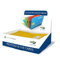 Busta porta card - 5,8 x 8,7 cm - 2 tasche - colori assortiti - Sei Rota