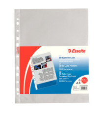 Buste forate CopySafe - DeLuxe - buccia - 22 x 30 cm - trasparente - Esselte - conf. 50 pezzi