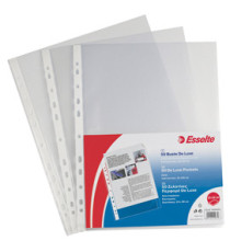Buste forate CopySafe - DeLuxe - liscio - 22 x 30 cm - trasparente - Esselte - conf. 50 pezzi