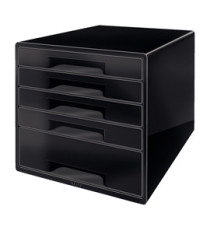 Cassettiera Drawer Cabinet Cube 5 - 28,7 x 27 x 36,3 cm - nero - Leitz