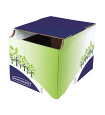 Cestino riciclo - 24,8 x 23,5 x 31,4 cm - verde/blu - Fellowes