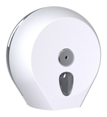 Dispenser linea EColored di carta igienica in rotolo Mini Jumbo - 27 x 12,8 x 27,3 cm - plastica - adamello white - Mar