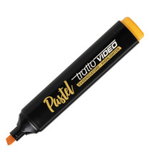 Evidenziatore Video Pastel - punta a scalpello - tratto da 1 - 5 mm - colori assortiti - Tratto - astuccio 4 pezzi