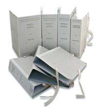 Faldone - legacci rivettati - 35 x 25 cm - dorso 15 cm - grigio - Euro-cart