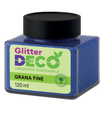 Glitter Bio grana fine - 120ml - blu - Deco