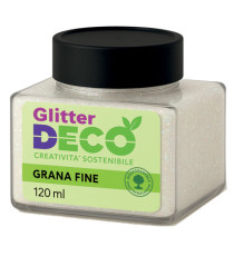 Glitter Bio grana fine - 120ml - iridescente - Deco