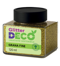 Glitter Bio grana fine - 120ml - oro - Deco
