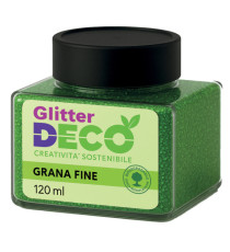 Glitter Bio grana fine - 120ml - verde - Deco