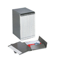 Gruppo Delso Line - 25 x 32 cm - 12 cartelle 2 lembi - con custodia - dorso 1,5 cm - Esselte