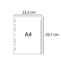 Intercalare numerico - PP riciclato - A4 - 12 tasti - grigio - Exacompta